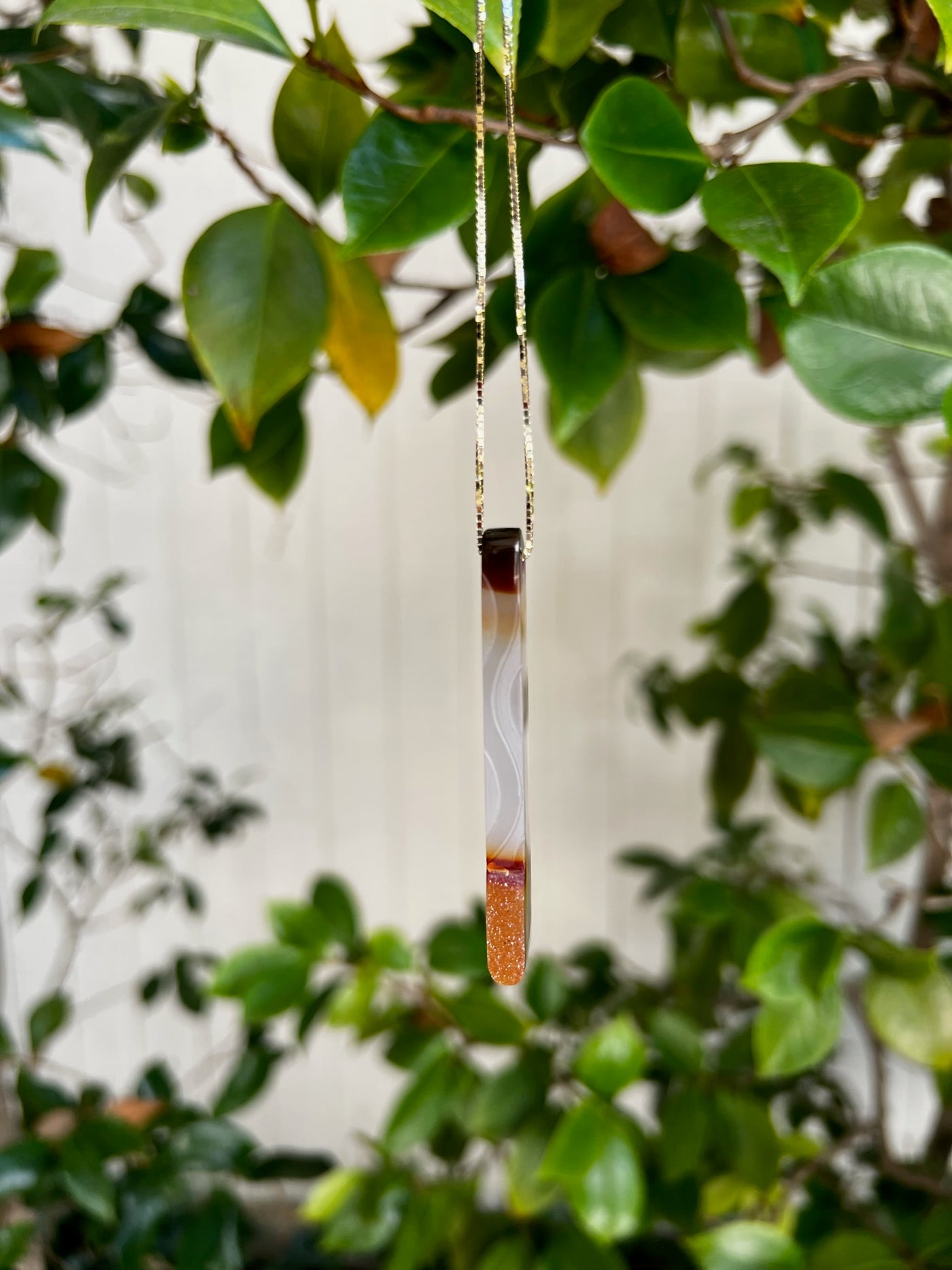 Brazilian Agate Carved Pendant