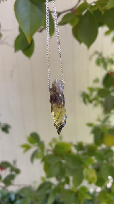 Smoky Citrine Carved Pendant