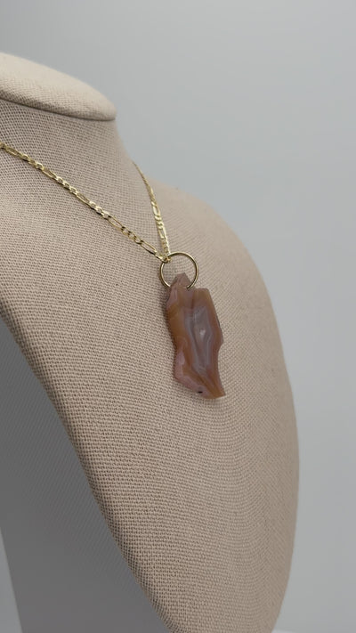 Laguna Agate Carved Pendant