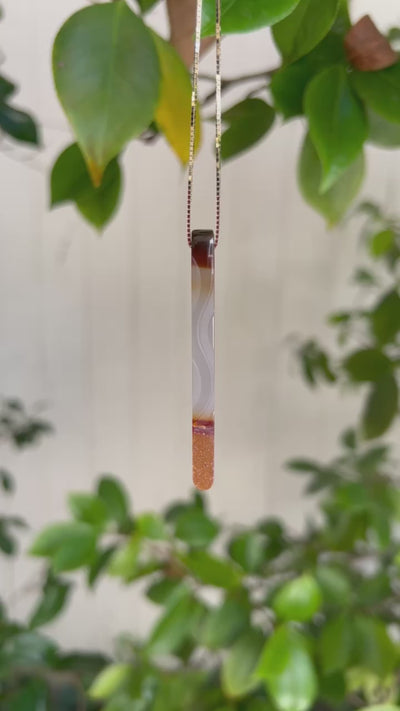 Brazilian Agate Carved Pendant