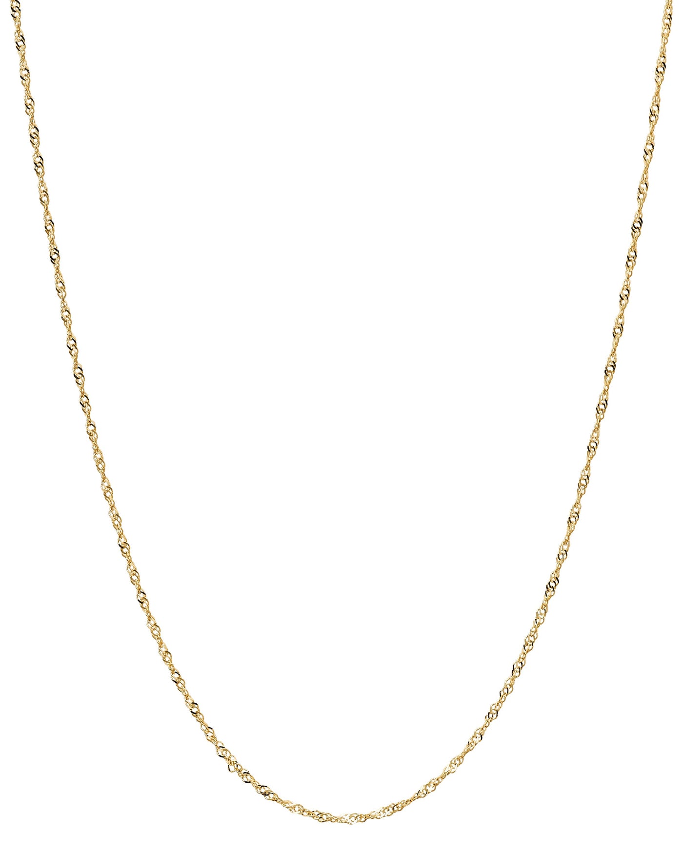 14k Yellow Gold Singapore Chain