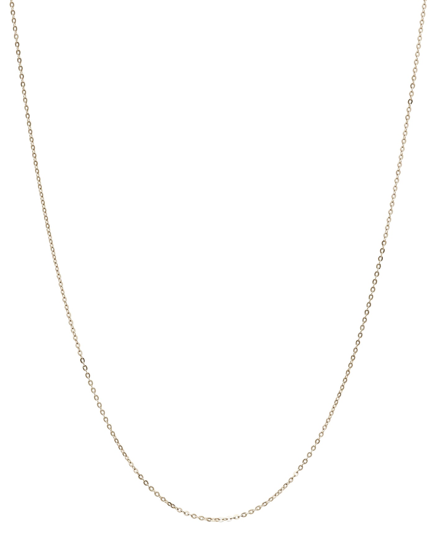 14k White Gold Rolo Chain