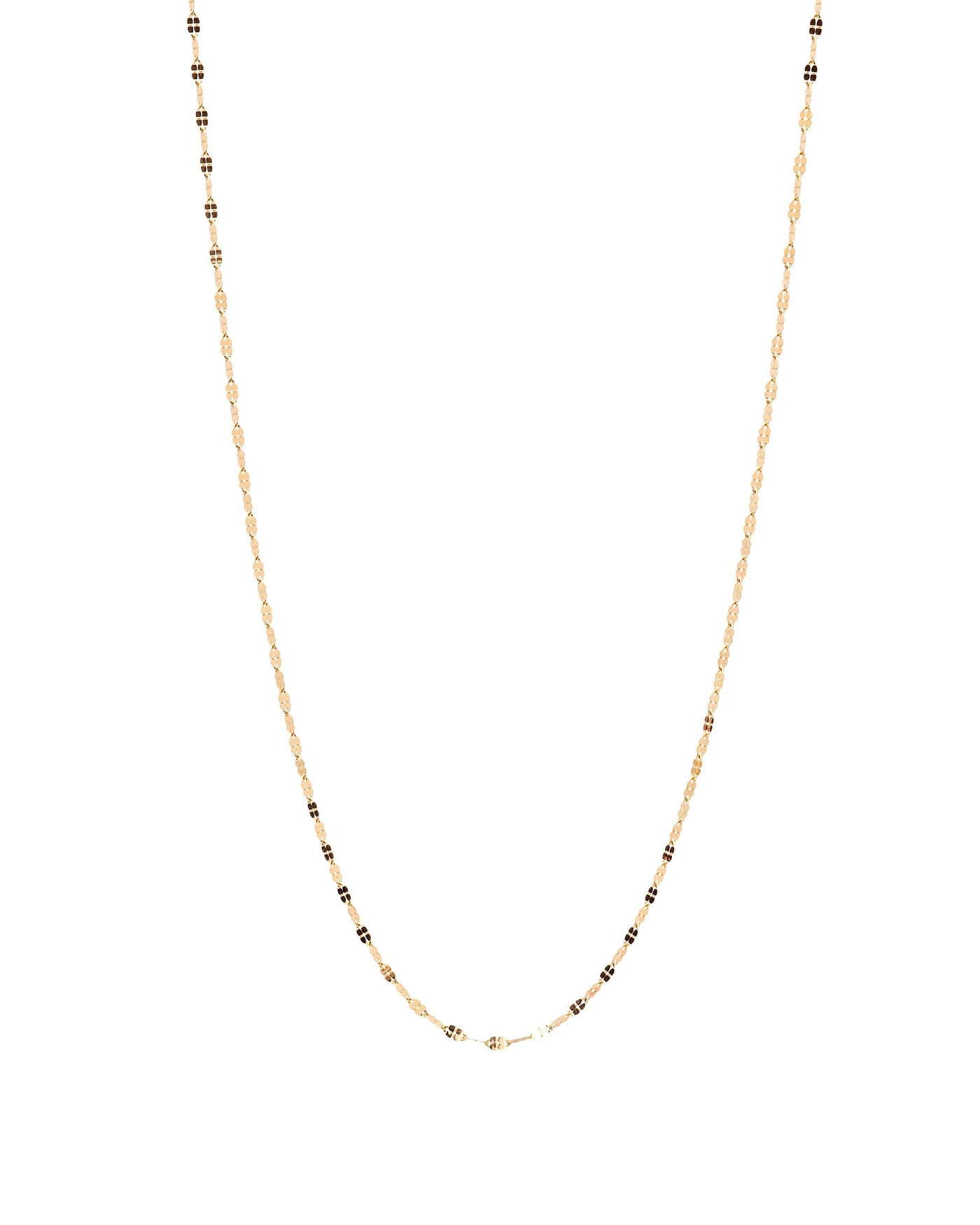 14k Yellow Gold Flower Chain